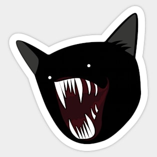 Demon Cat Meme Sticker